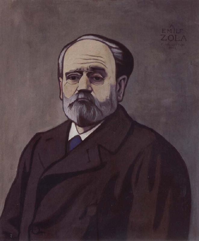 Felix Vallotton Portrait decoratif of Emile Zola